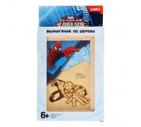 Выжигание Marvel в рамке 10*15 "Храбрый Человек-Паук"
