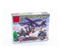Игрушка - конструктор (BRICK) "Вертолёт и мотоцикл" (119 деталей)